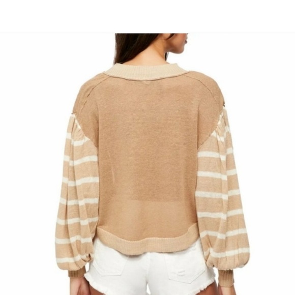 Free People Medium Neutrals Sweater - Picture 3 of 8